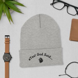 Cuffed Beanie (#Yes! God Said...)